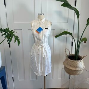 Columbia PFG White Sleeveless Dress